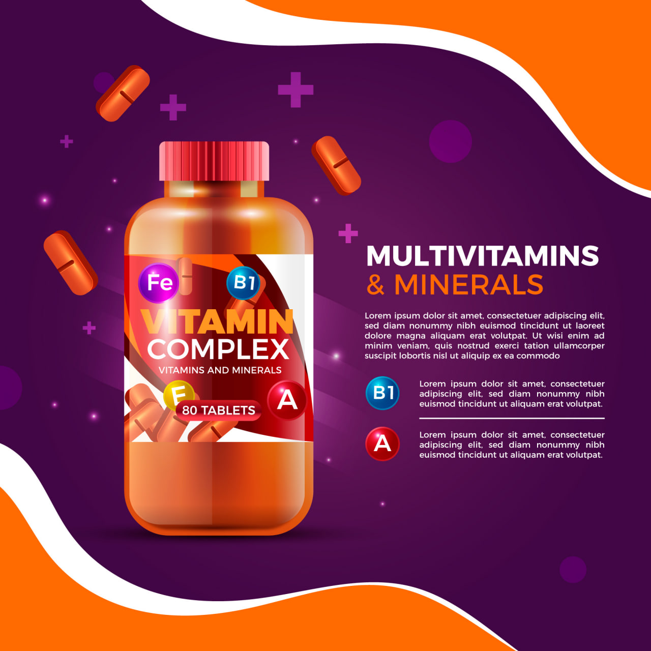 Vitamin Complex Bottle